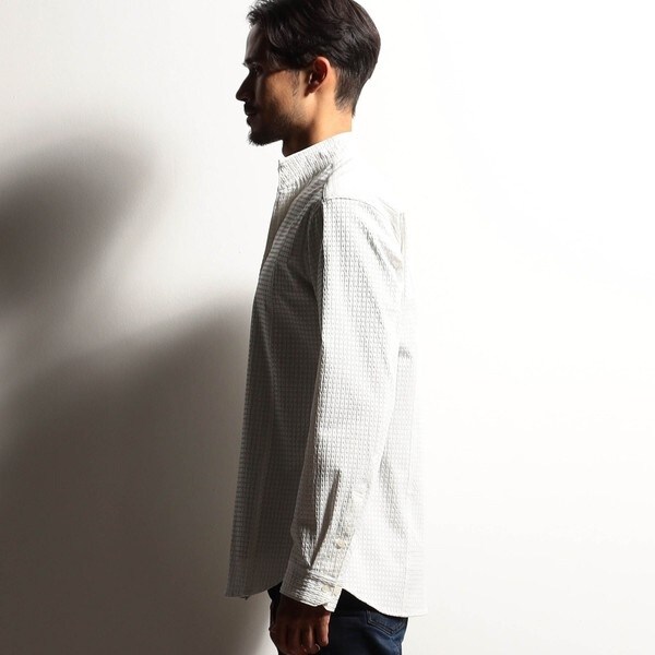 ニコルクラブフォーメン（NICOLE CLUB FOR MEN）/【RIELABO】ストレッチドビー スタンドシャツ_8