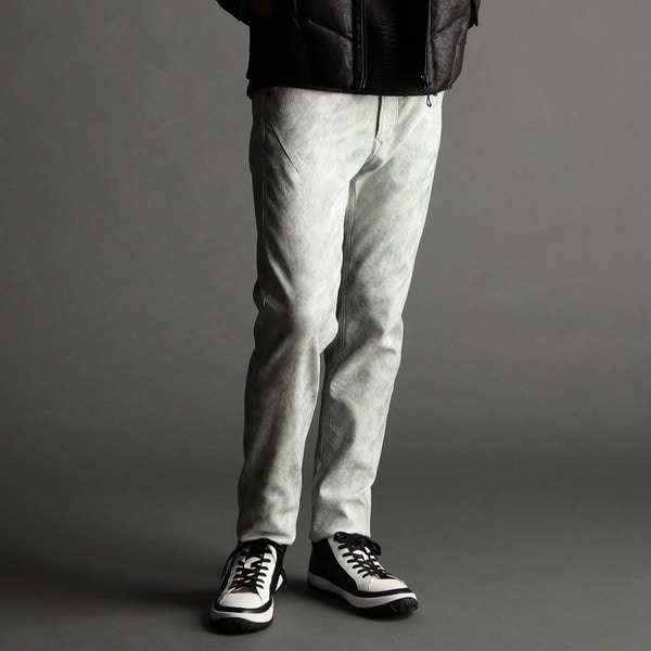 ニコルクラブフォーメン（NICOLE CLUB FOR MEN）/レザー調プリント ガムストレッチパンツの通販は