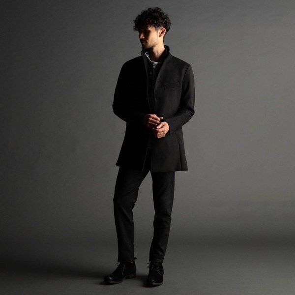 ニコルクラブフォーメン（NICOLE CLUB FOR MEN）/【24年モデル EC限定再販売】レザー調プリント ガムストレッチパンツ_3