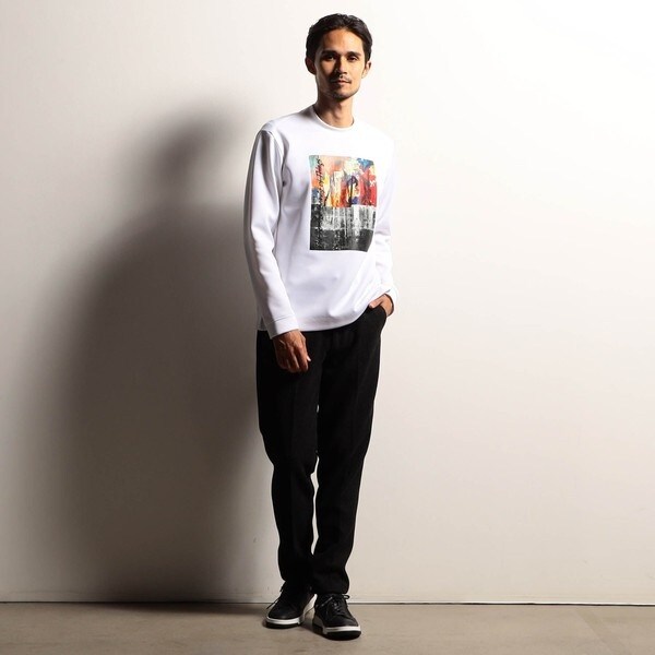 ニコルクラブフォーメン（NICOLE CLUB FOR MEN）/【RIELABO】グラフィックプリントクルーネック長袖Ｔシャツ_4