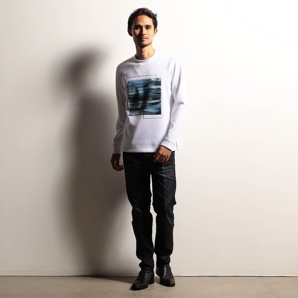 ニコルクラブフォーメン（NICOLE CLUB FOR MEN）/【RIELABO】グラフィックプリントクルーネック長袖Ｔシャツ_6