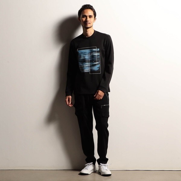 ニコルクラブフォーメン（NICOLE CLUB FOR MEN）/【RIELABO】グラフィックプリントクルーネック長袖Ｔシャツ_7