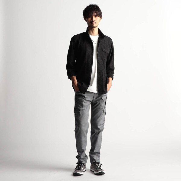 ニコルクラブフォーメン（NICOLE CLUB FOR MEN）/ガムストレッチ　デザインカーゴパンツ_3