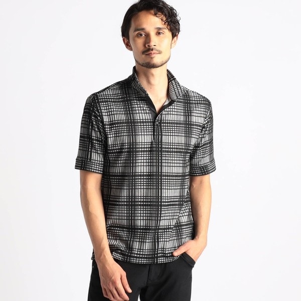 ニコルクラブフォーメン（NICOLE CLUB FOR MEN）/【25年モデル EC限定再販売】【NICOLE SPORTS】ブリスターチェックスタンドポロシャツ_2