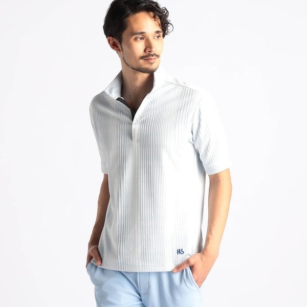 ニコルクラブフォーメン（NICOLE CLUB FOR MEN）/【25年モデル EC限定再販売】【NICOLE SPORTS】ブリスターチェックスタンドポロシャツ_3