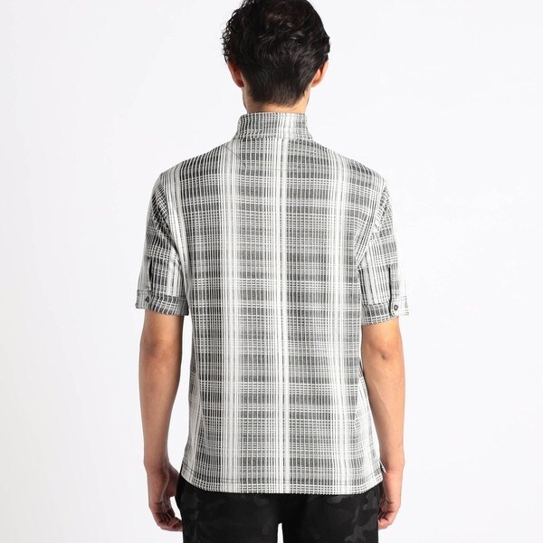 ニコルクラブフォーメン（NICOLE CLUB FOR MEN）/【25年モデル EC限定再販売】【NICOLE SPORTS】ブリスターチェックスタンドポロシャツ_8