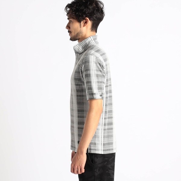 ニコルクラブフォーメン（NICOLE CLUB FOR MEN）/【25年モデル EC限定再販売】【NICOLE SPORTS】ブリスターチェックスタンドポロシャツ_9