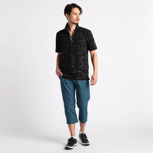 ニコルクラブフォーメン（NICOLE CLUB FOR MEN）/【25年モデル EC限定再販売】【NICOLE SPORTS】エンボスクラック柄スキッパーポロシャツ_5
