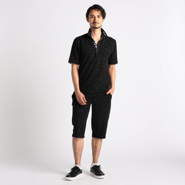 ニコルクラブフォーメン（NICOLE CLUB FOR MEN）/【25年モデル EC限定再販売】【NICOLE SPORTS】エンボスクラック柄スキッパーポロシャツ_7