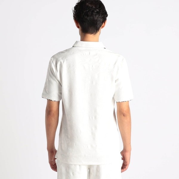 ニコルクラブフォーメン（NICOLE CLUB FOR MEN）/【25年モデル EC限定再販売】【NICOLE SPORTS】エンボスクラック柄スキッパーポロシャツ_8