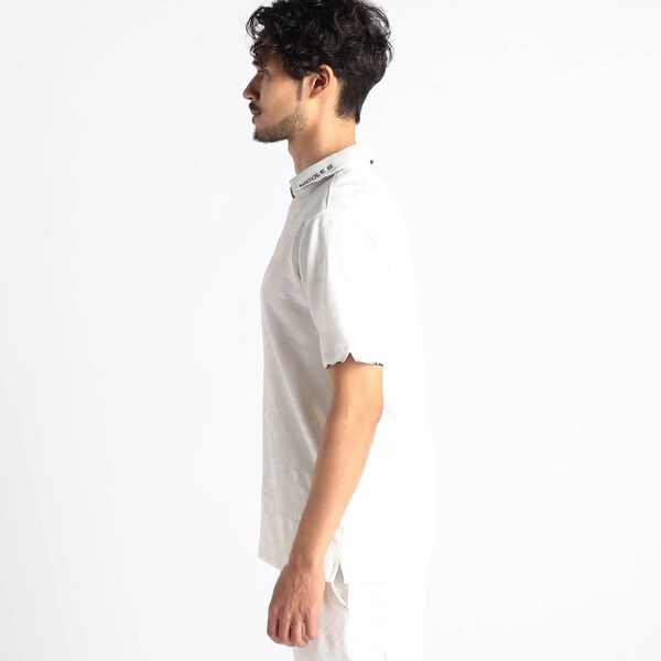 ニコルクラブフォーメン（NICOLE CLUB FOR MEN）/【25年モデル EC限定再販売】【NICOLE SPORTS】エンボスクラック柄スキッパーポロシャツ_9