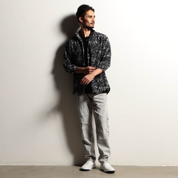 ニコルクラブフォーメン（NICOLE CLUB FOR MEN）/【RIELABO】アラカルトワッシャープリントシャツ_4