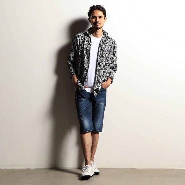 ニコルクラブフォーメン（NICOLE CLUB FOR MEN）/【RIELABO】トロンプルイユ デニムプリント_3