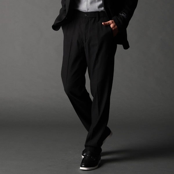ニコルクラブフォーメン（NICOLE CLUB FOR MEN）/ヘリンボンハイストレッチセットアップパンツ_1