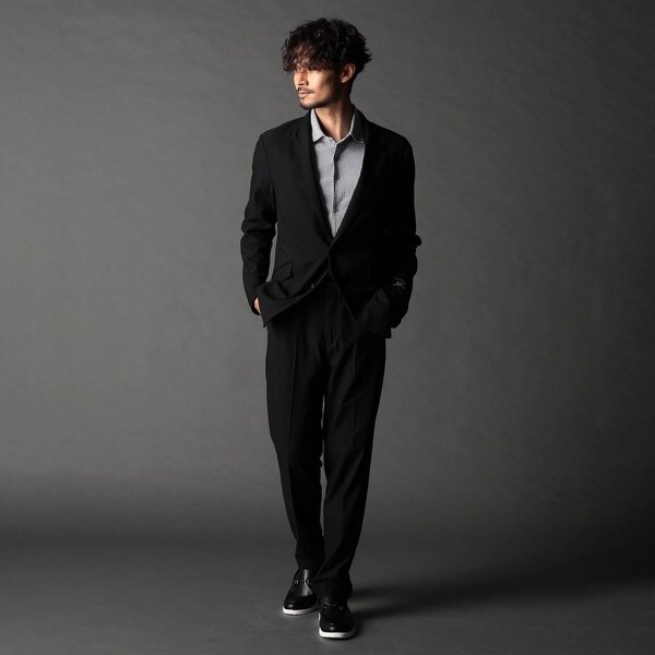 ニコルクラブフォーメン（NICOLE CLUB FOR MEN）/ヘリンボンハイストレッチセットアップパンツ_4