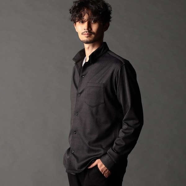 ニコルクラブフォーメン（NICOLE CLUB FOR MEN）/ジオメトリックスタンドボタンダウンシャツ_2