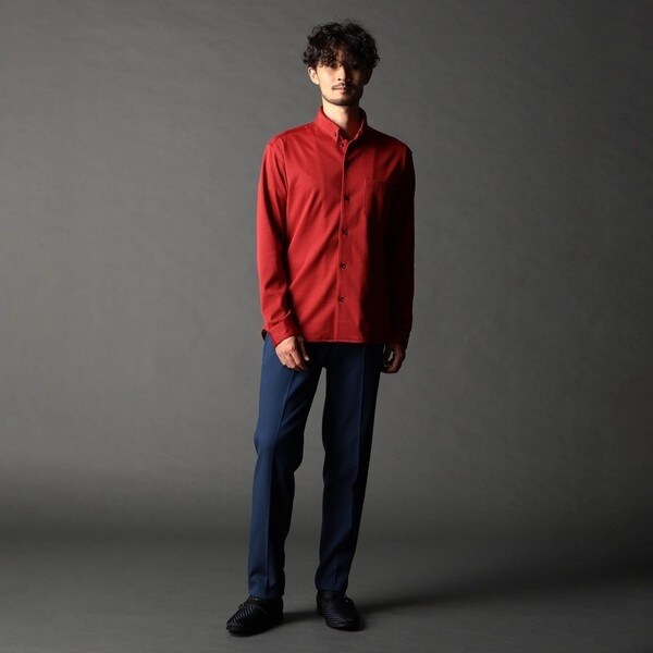 ニコルクラブフォーメン（NICOLE CLUB FOR MEN）/ジオメトリックスタンドボタンダウンシャツ_5