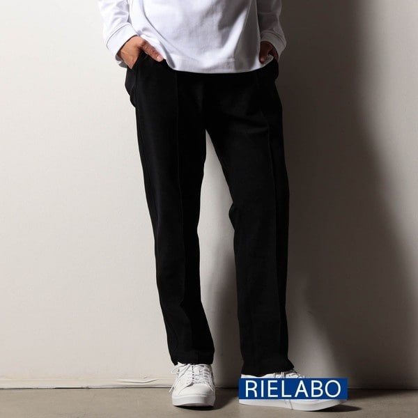 ニコルクラブフォーメン（NICOLE CLUB FOR MEN）/【RIELABO】レザーライクジャージ イージーパンツ