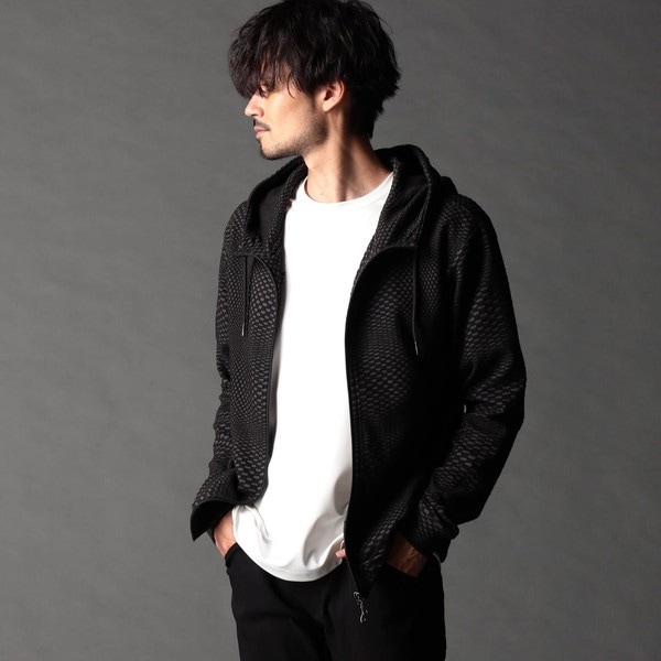 ニコルクラブフォーメン（NICOLE CLUB FOR MEN）/ジオメトリックジップアップパーカー_2