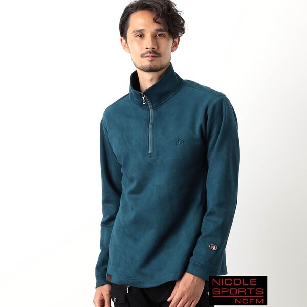 新品▼ ニコルクラブフォーメン NICOLE CLUB FOR MEN▼ 吸汗速乾 ワイヤー衿 半袖 バイアスストライプポロシャツ48(L)WHT