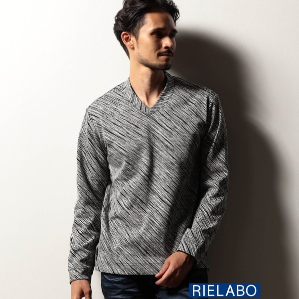 ニコルクラブフォーメン（NICOLE CLUB FOR MEN）/【RIELABO】アラカルトパターン ドレスＶネックカットソー