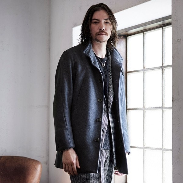 ニコルクラブフォーメン（NICOLE CLUB FOR MEN）/ダウンファブリック アラカルトスタンドコート