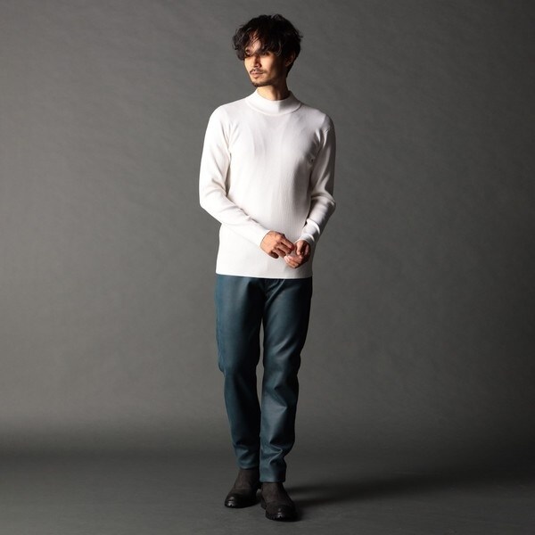ニコルクラブフォーメン（NICOLE CLUB FOR MEN）/レザーライクムラプリントカットソーパンツ_5
