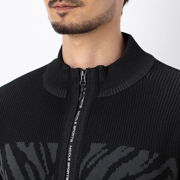 ニコルクラブフォーメン（NICOLE CLUB FOR MEN）/【NICOLE SPORTS】アラカルト ニットブルゾン