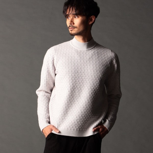 ニコルクラブフォーメン（NICOLE CLUB FOR MEN）/リンクスバスケットモックネックニット