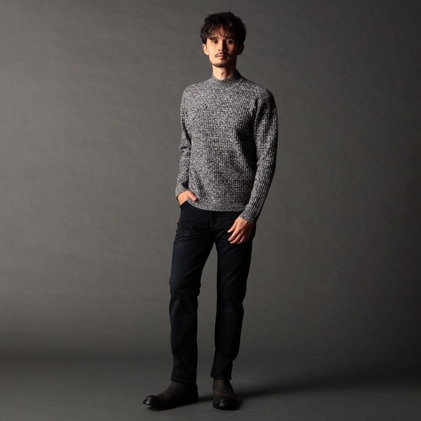 ニコルクラブフォーメン（NICOLE CLUB FOR MEN）/リンクスバスケットモックネックニット