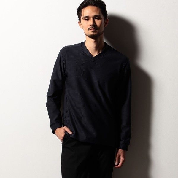 ニコルクラブフォーメン（NICOLE CLUB FOR MEN）/【RIELABO】ジャカードハイテンション Vネックプルオーバー_2