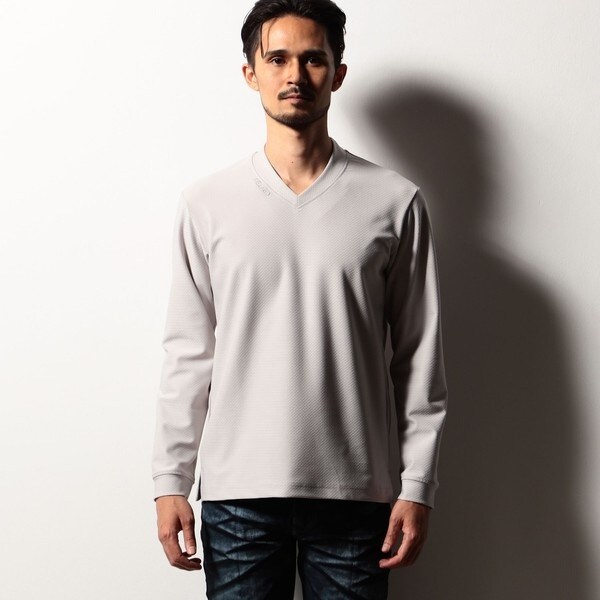 ニコルクラブフォーメン（NICOLE CLUB FOR MEN）/【RIELABO】ジャカードハイテンション Vネックプルオーバー_6