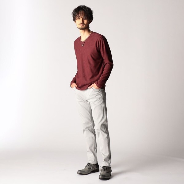 ニコルクラブフォーメン（NICOLE CLUB FOR MEN）/コーティングヘリンボン ５ポケットパンツ_3