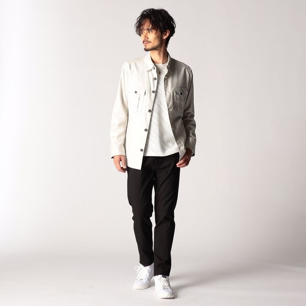ニコルクラブフォーメン（NICOLE CLUB FOR MEN）/コーティングヘリンボン ５ポケットパンツ_4