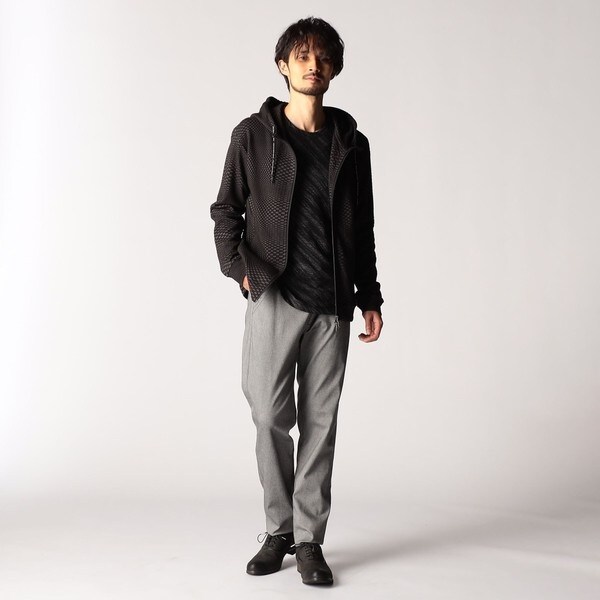 ニコルクラブフォーメン（NICOLE CLUB FOR MEN）/ジオメトリックジャガードフードパーカー_7