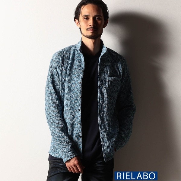 ニコルクラブフォーメン（NICOLE CLUB FOR MEN）/【RIELABO】カラフルプリーツジャカードシャツ