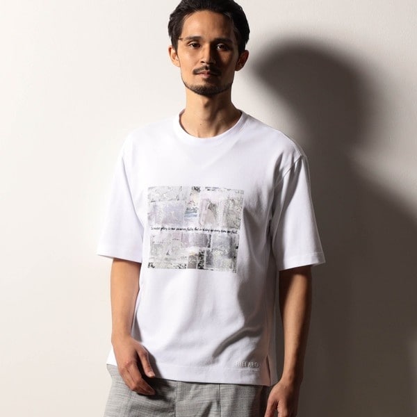 ニコルクラブフォーメン（NICOLE CLUB FOR MEN）/【RIELABO】グラフィックプリント クルーネックＴシャツ_1