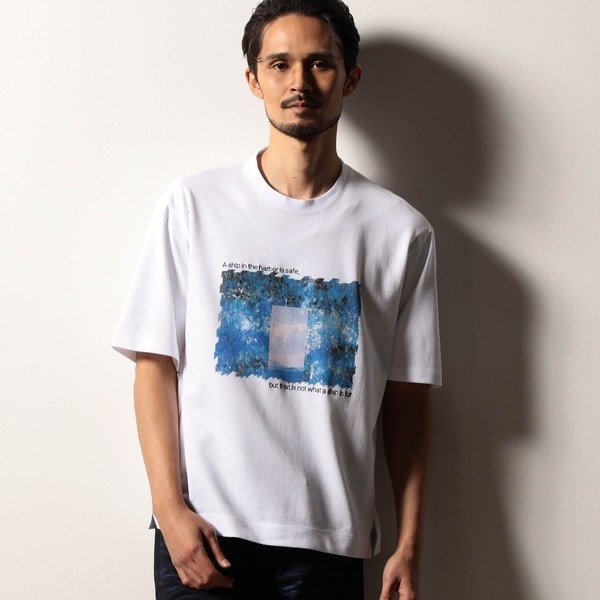 ニコルクラブフォーメン（NICOLE CLUB FOR MEN）/【RIELABO】グラフィックプリント クルーネックＴシャツ_2