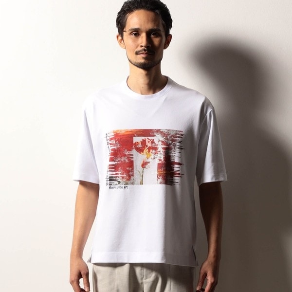 ニコルクラブフォーメン（NICOLE CLUB FOR MEN）/【RIELABO】グラフィックプリント クルーネックＴシャツ_6