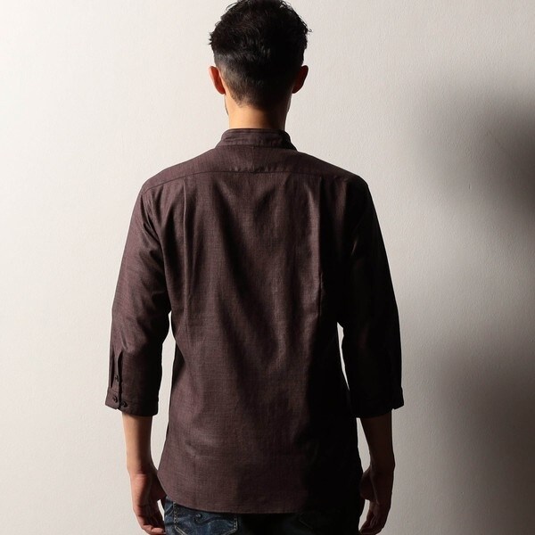 ニコルクラブフォーメン（NICOLE CLUB FOR MEN）/【RIELABO】ショートスタンドカラー7分袖シャツ_8