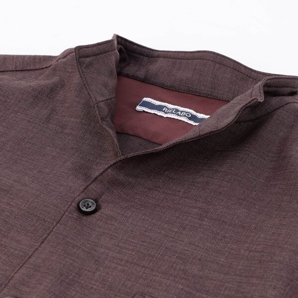 ニコルクラブフォーメン（NICOLE CLUB FOR MEN）/【RIELABO】ショートスタンドカラー7分袖シャツ_14
