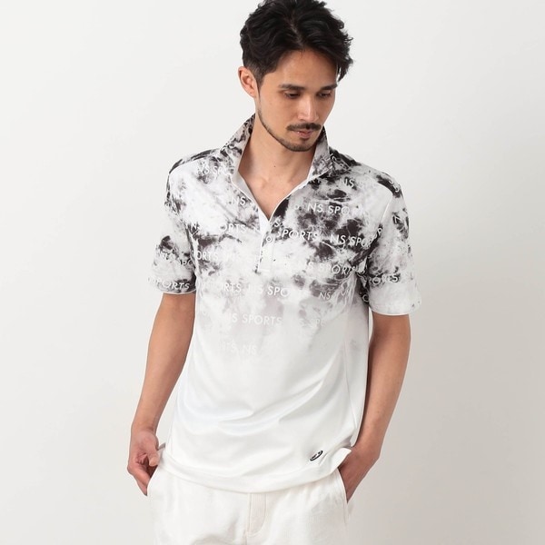 ニコルクラブフォーメン（NICOLE CLUB FOR MEN）/【NICOLE SPORTS】ムラ柄アラカルトスキッパーポロシャツ