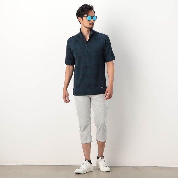 ニコルクラブフォーメン（NICOLE CLUB FOR MEN）/【NICOLE SPORTS】ブリスターチェックスタンドポロシャツ_5