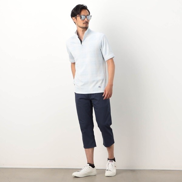 ニコルクラブフォーメン（NICOLE CLUB FOR MEN）/【NICOLE SPORTS】ブリスターチェックスタンドポロシャツ_7