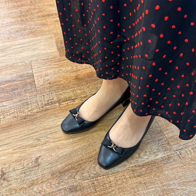 ベティクラブ（BETTYCLUB）/【25秋冬新作】ソフトスクエアトゥ リボン