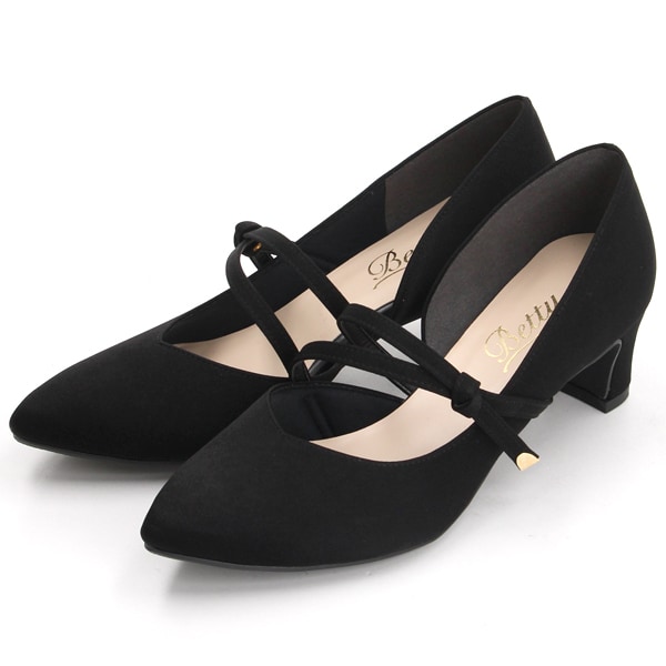 ベティクラブ（BETTYCLUB）/【25秋冬新作】ダブルベルト ポインテッドトゥ パンプス