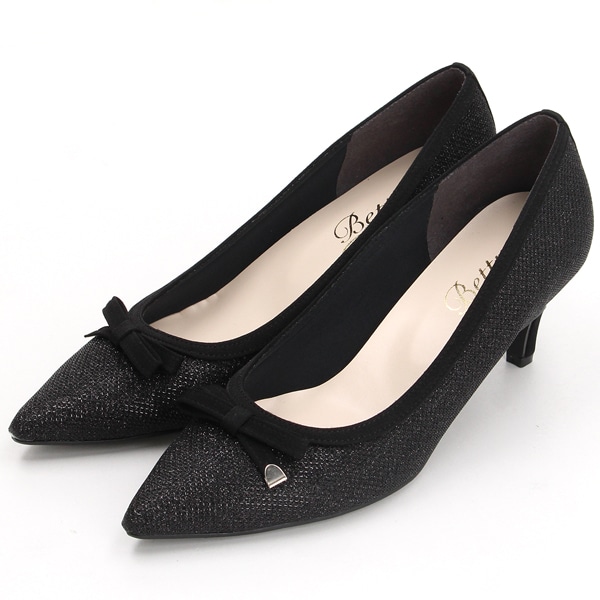 ベティクラブ（BETTYCLUB）/【25秋冬新作】ワンポイントリボン ポインテッドトゥ パンプス