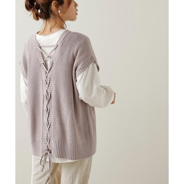 New レイカズン バックレースアップニットベストセットの通販はau Pay マーケット Brand Square By Oioi ブランドスクエアbyマルイ