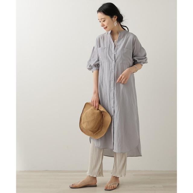 New レイカズン Set C バンドカラーシャツワンピース サテンプリーツパンツの通販はau Pay マーケット Brand Square By Oioi ブランドスクエアbyマルイ