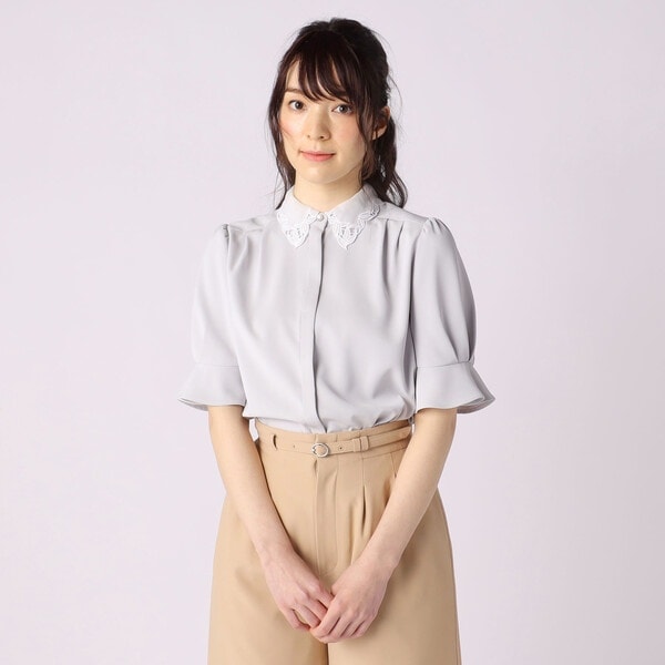 レッセパッセ ブラウスセット売り レッセパッセ/カットワーク衿付きブラウスの通販はau PAY